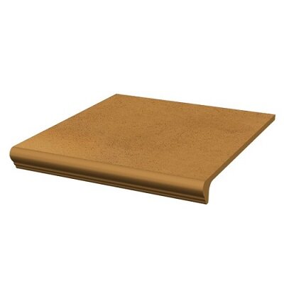 Керамическая плитка Paradyz Клинкер Aquarius Beige ступень с капиносом прямая 30x33