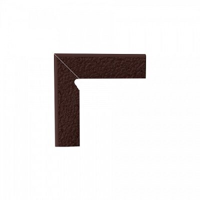 Керамическая плитка Paradyz Клинкер Natural Brown плинтус левый B+A структурный 8.1x30