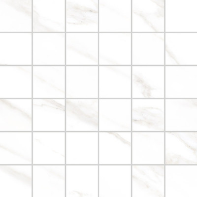 Керамическая плитка Vitra Marmori Мозаика Калакатта Белый 5х5