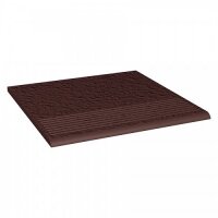Керамическая плитка Paradyz Клинкер Natural Brown ступень прямая структурная 30x30