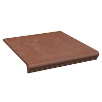 Керамическая плитка Paradyz Клинкер Cotto Naturale ступень с капиносом прямая структурная 30x33
