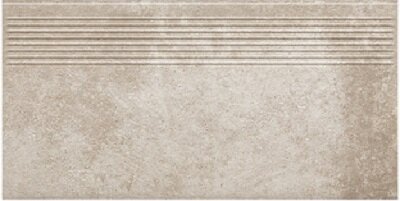 Керамическая плитка Paradyz Клинкер Viano Beige ступень прямая рифленая 30x60