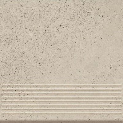 Керамическая плитка Paradyz Клинкер Stylo Blanco ступень прямая структурная 30x30