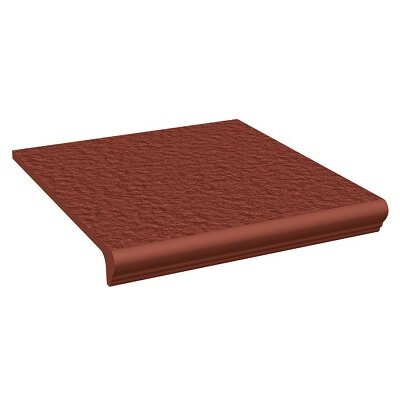 Керамическая плитка Paradyz Клинкер Natural Rosa ступень с капиносом прямая структурная 30x33 Керамическая плитка Paradyz Клинкер Natural Rosa ступень с капиносом прямая структурная 30x33