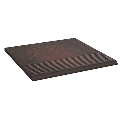 Керамическая плитка Paradyz Клинкер Semir Rosa ступень прямая структурная 30x30