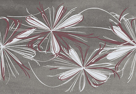 Декор Azori Sonnet Grey Flower 278x405